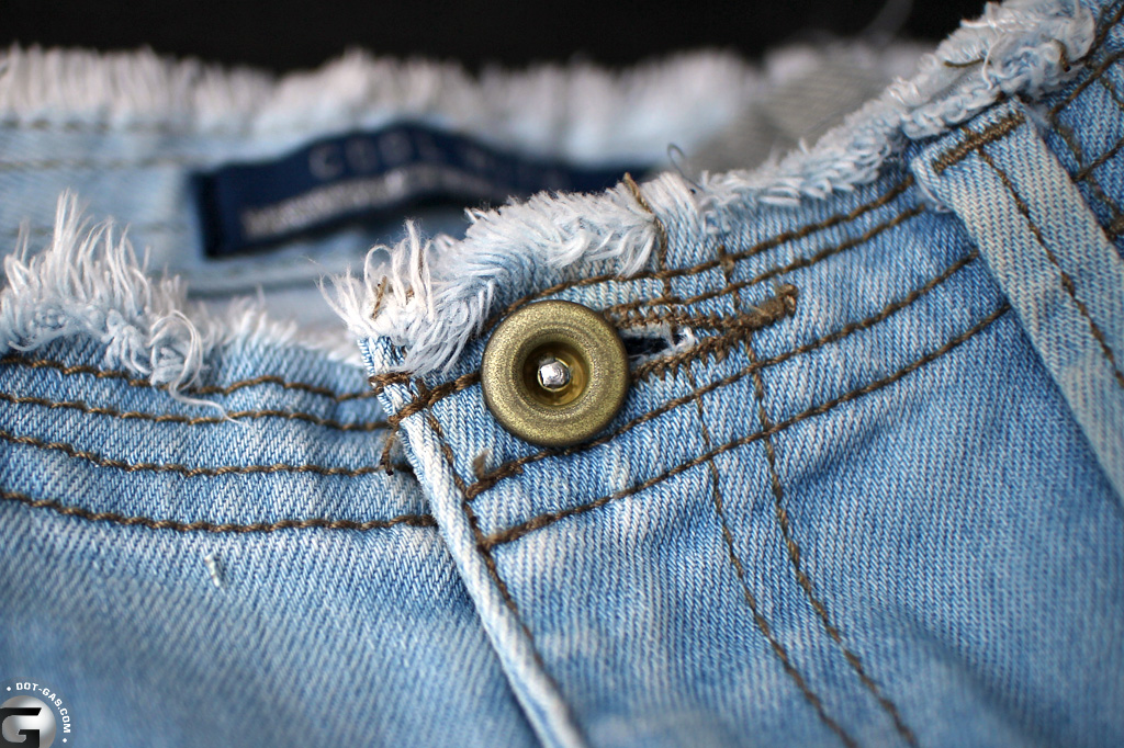 Non-branded designer jeans button – flat-top donut tack button ...