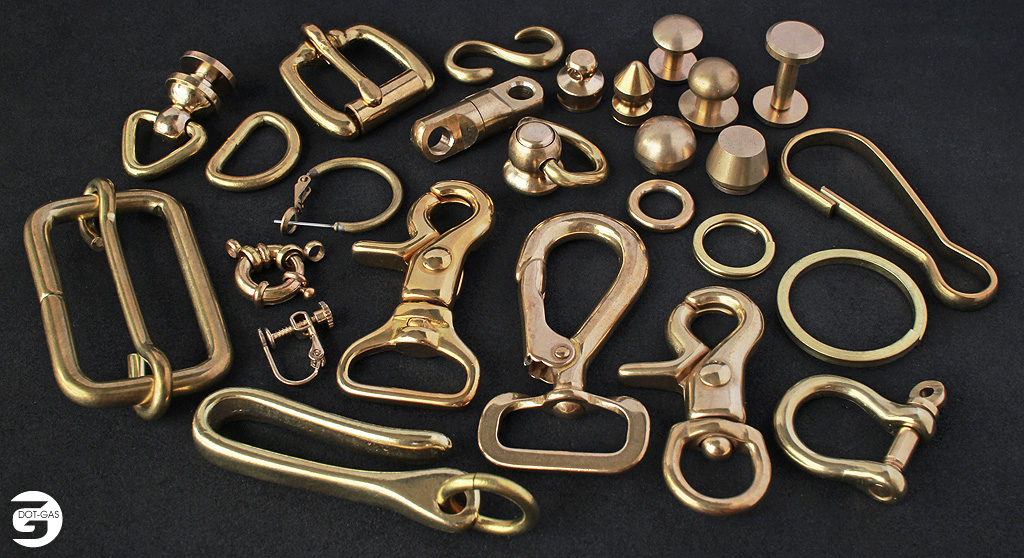 Die Cast Solid Brass Buckles Rings, Solid Brass Leather Rivets